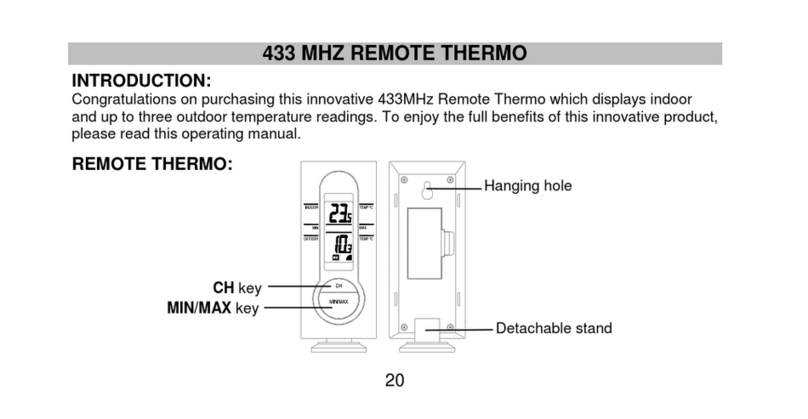Technoline 433MHz Remote Thermo User manual