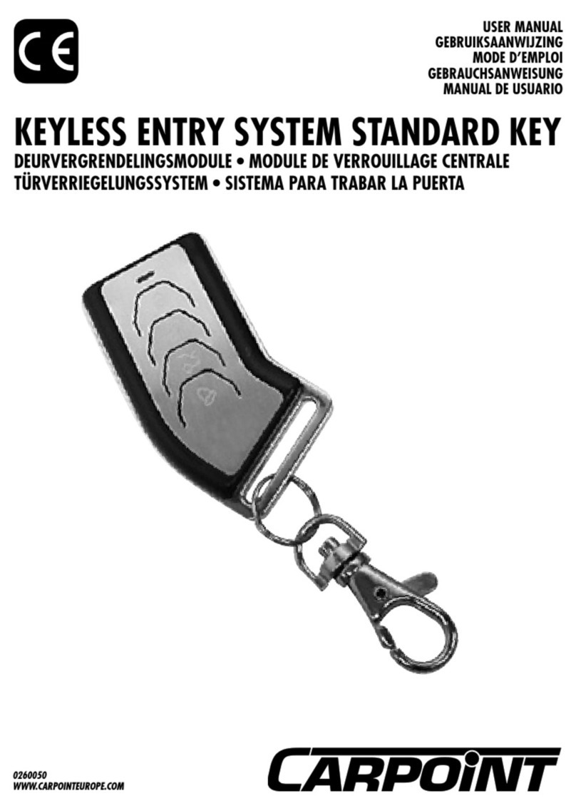 CARPOINT Keyless entry system standard key user manual CARPOINT Keyless entry system standard key user manual