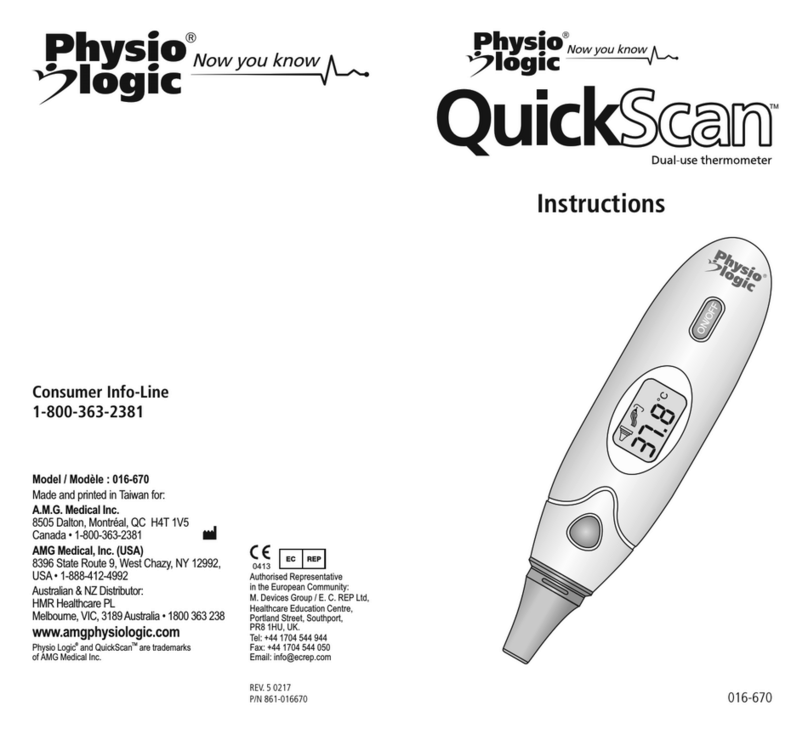 Physio Logic QuickScan 016-670 User manual