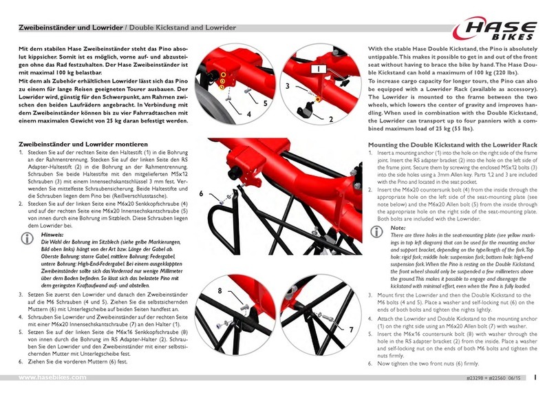 HASE Bikes Double Kickstand manual