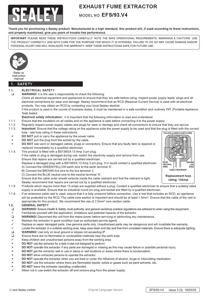 Sealey EFS/93.V4 User manual