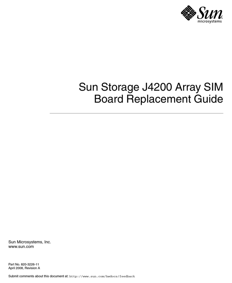 Sun Microsystems Sun Storage J4200 Parts list manual