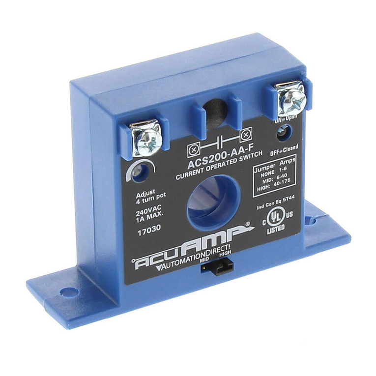 AutomationDirect ACUAMP ACS200 SERIES installation instructions
