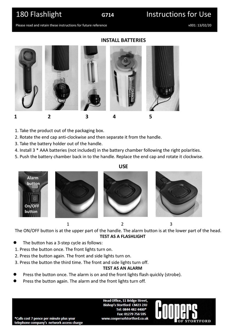 Coopers of Stortford G714 Instructions for use