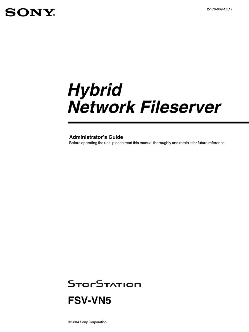 Sony StorStation FSV-VN5 Service manual