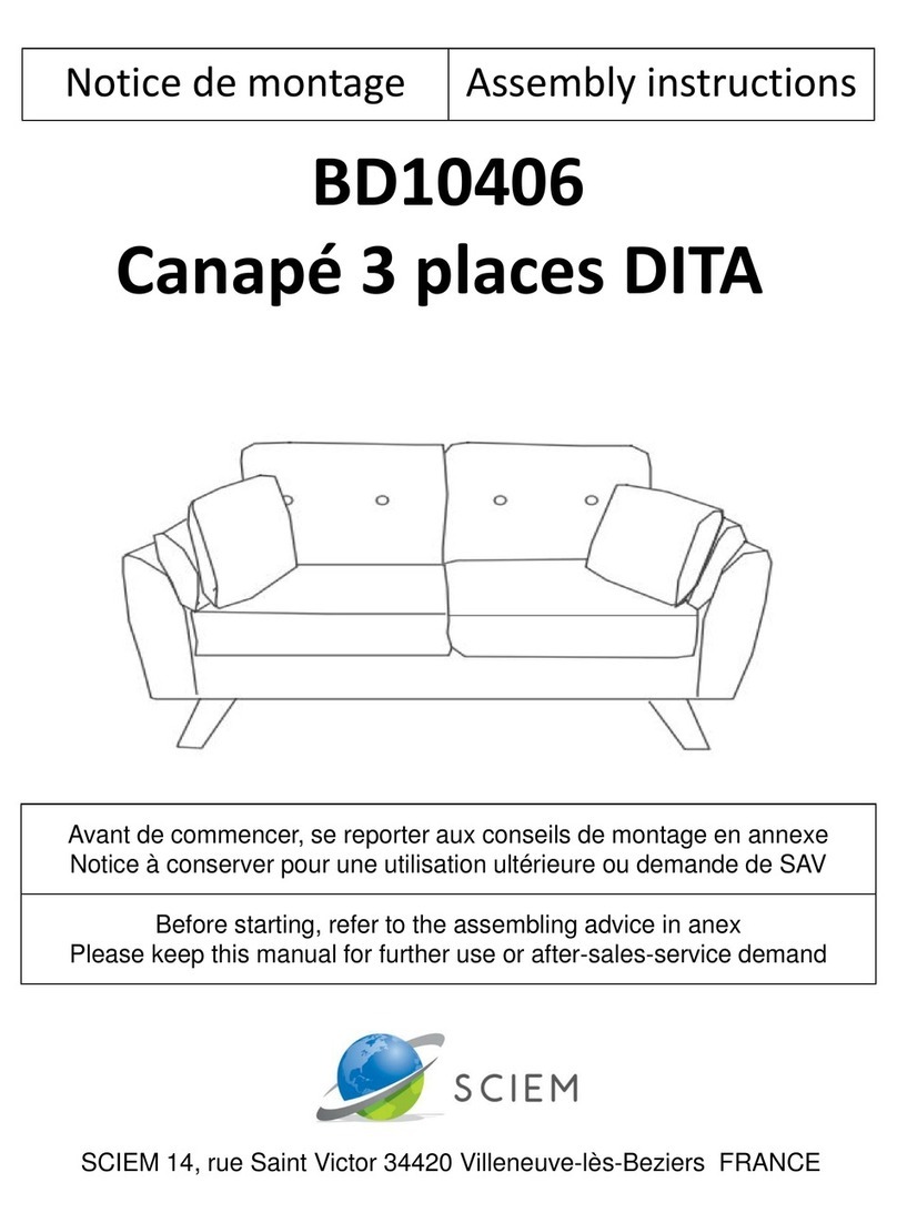 SCIEM BD10406 Assembly instructions
