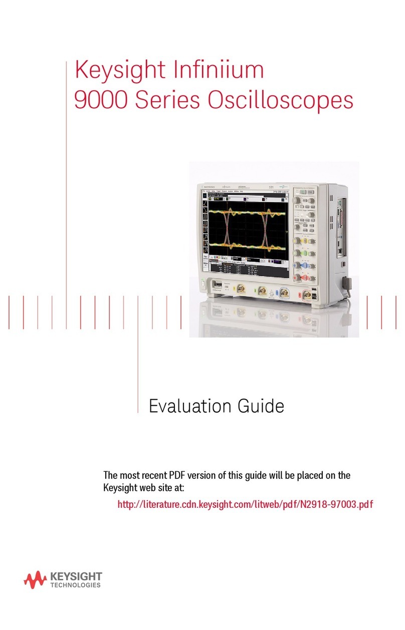 Keysight Infiniium 9000 Series Instruction sheet