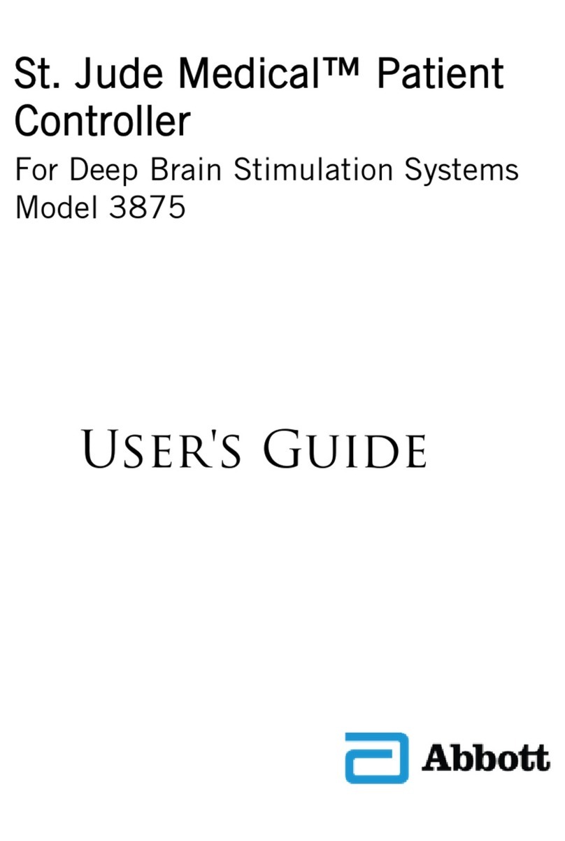 Abbott St.Jude Medical Patient Controller 3875 User manual Abbott St.Jude Medical Patient Controller 3875 User manual