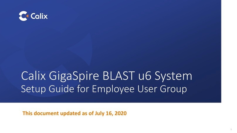 Calix GigaSpire BLAST u6 Setup guide