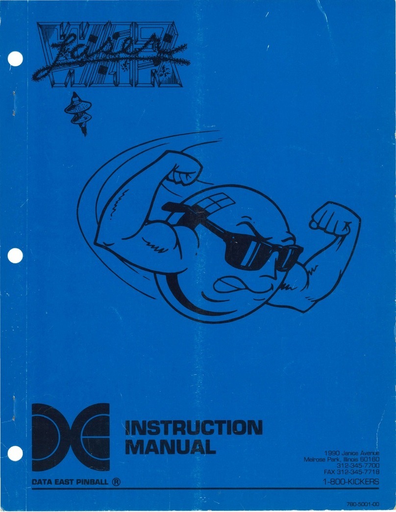 Data East laser WAR User manual