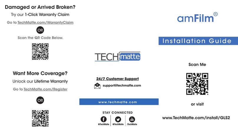 TechMatte amFilm GLS2 installation guide
