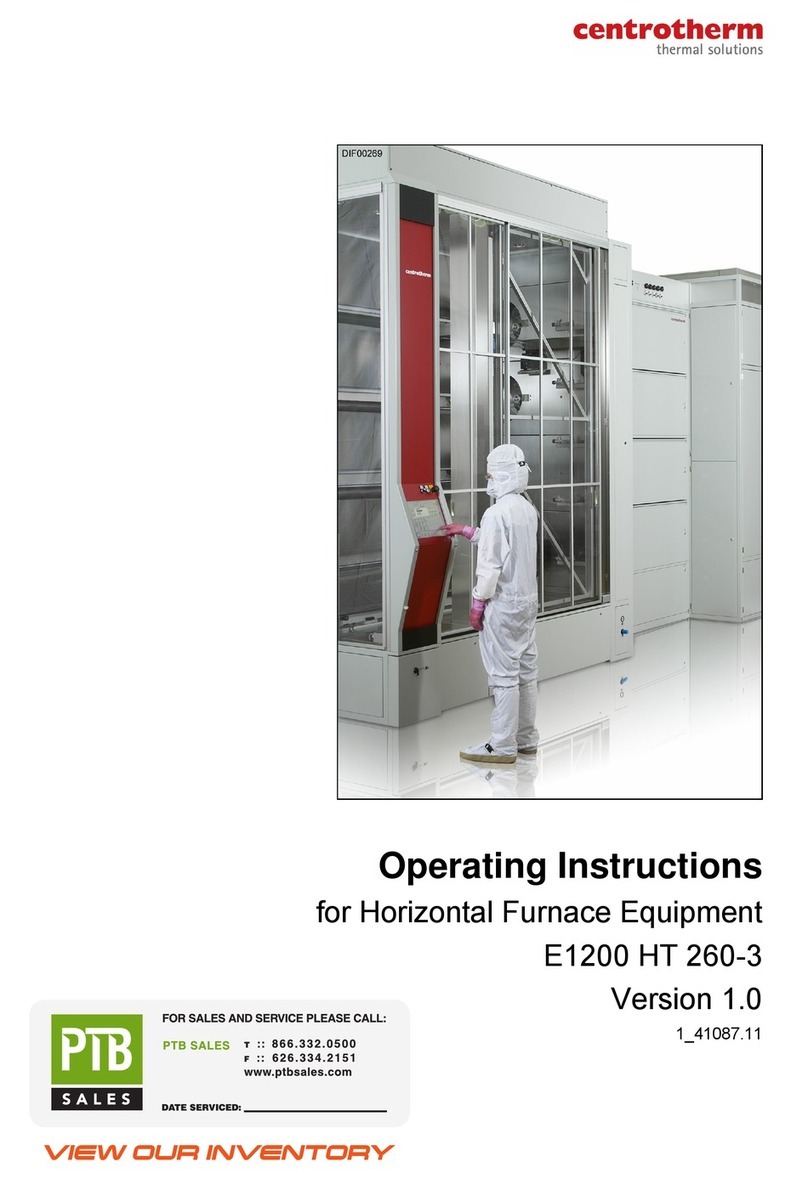 CENTROTHERM E1200 HT 260-3 operating instructions