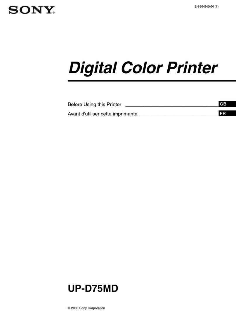 Sony UP-D75MD User manual