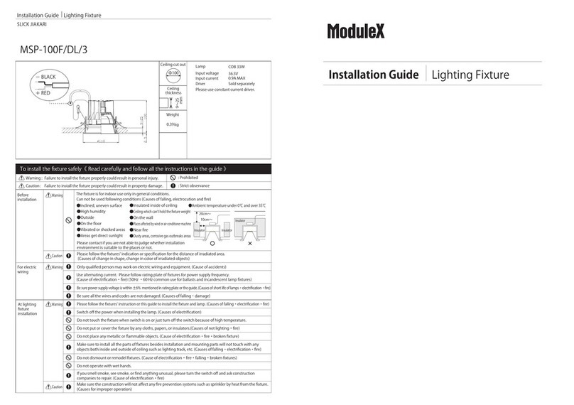 Modulex SLICK JIAKARI MSP-100F/DL/3 User manual