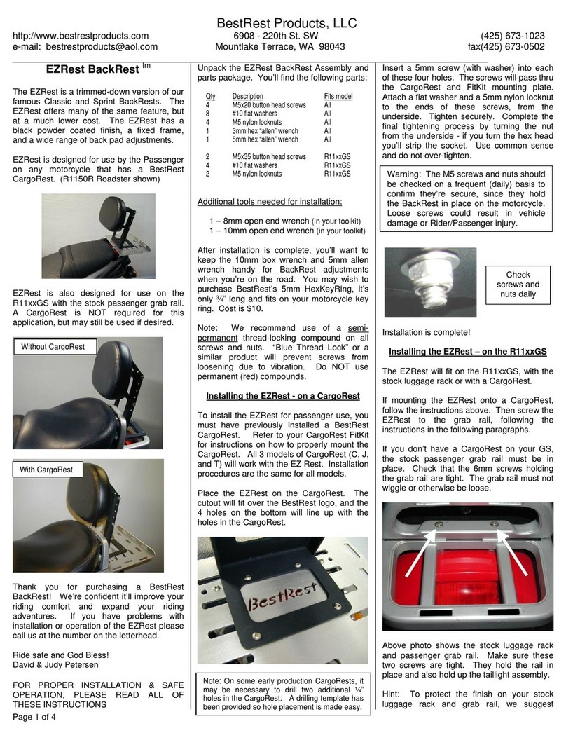 BackRest EZRest instructions
