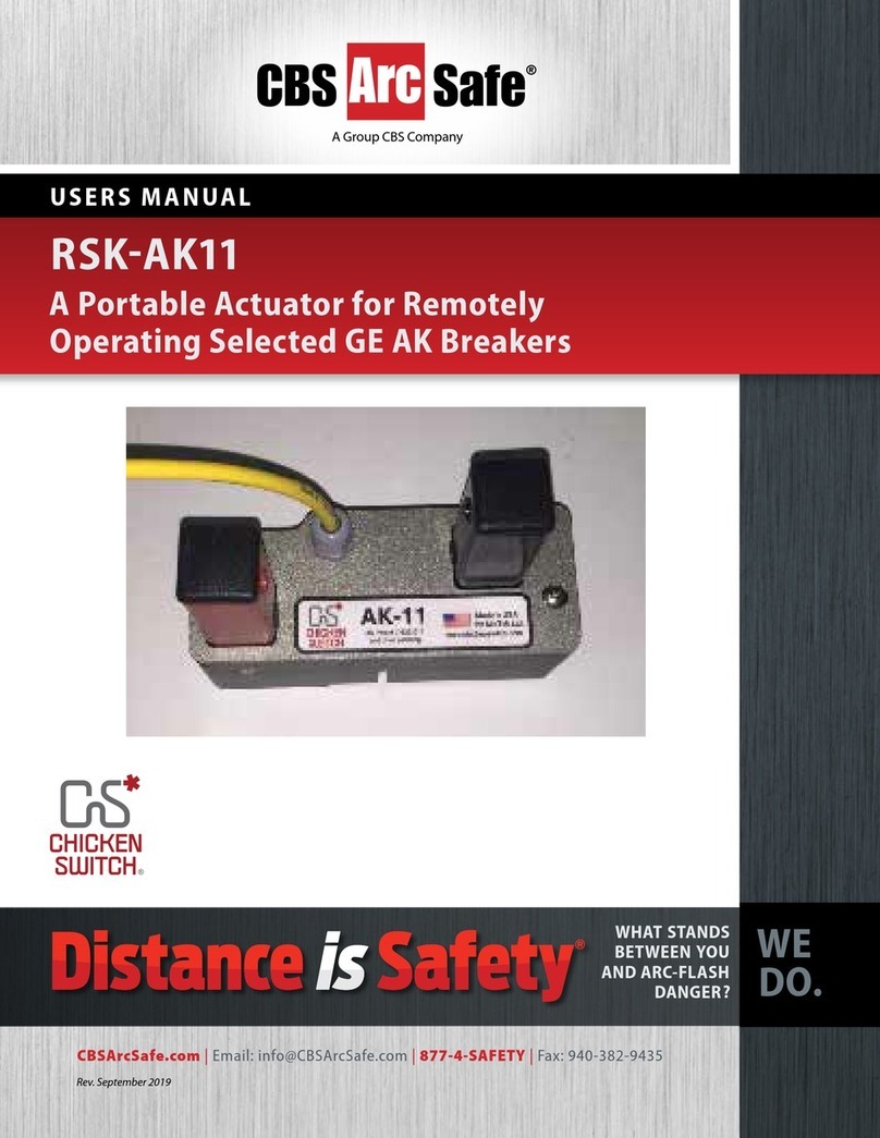 CBS ArcSafe RSK-AK11 User manual