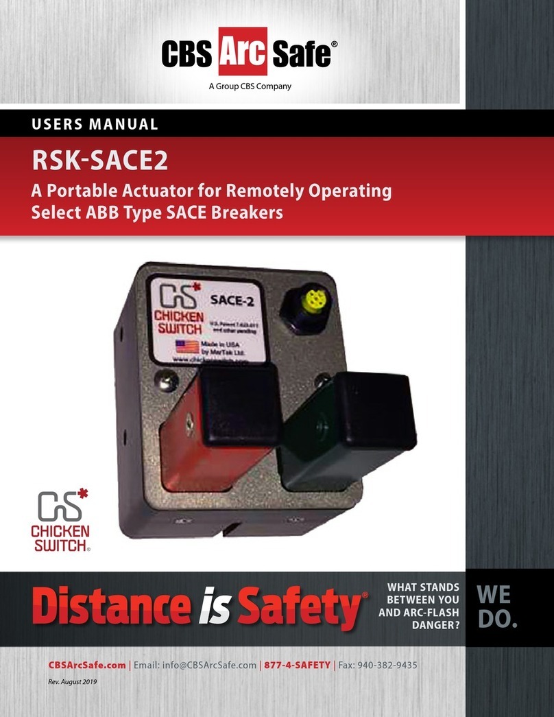 CBS ArcSafe RSK-SACE2 user manual