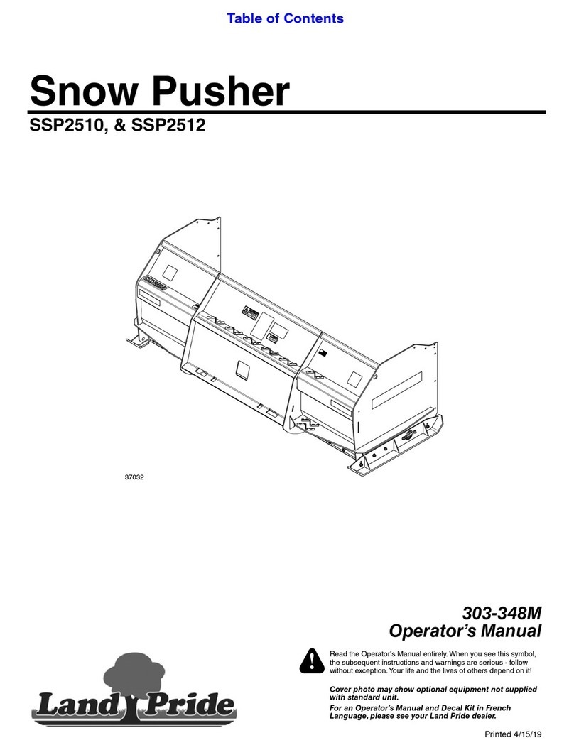 Land Pride SSP2510 Operator's manual