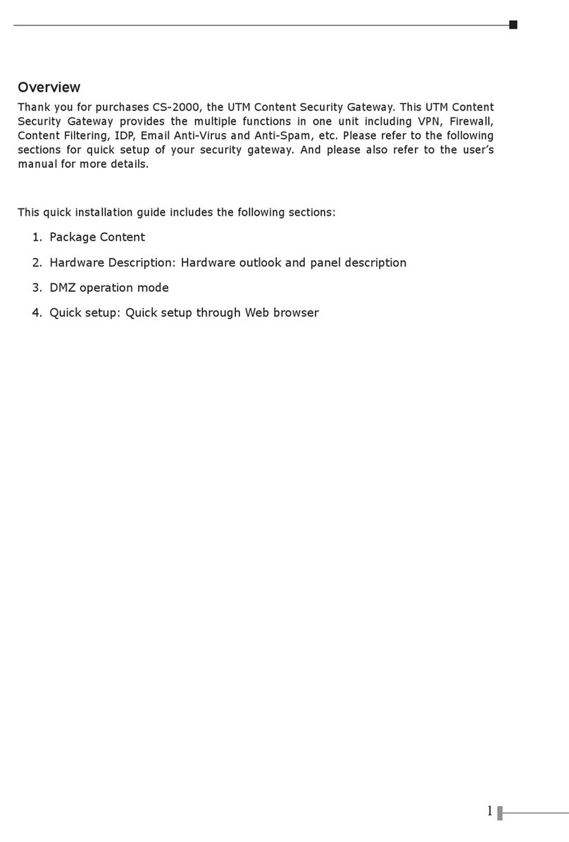 Planet Networking & Communication CS-2000 Quick installation guide