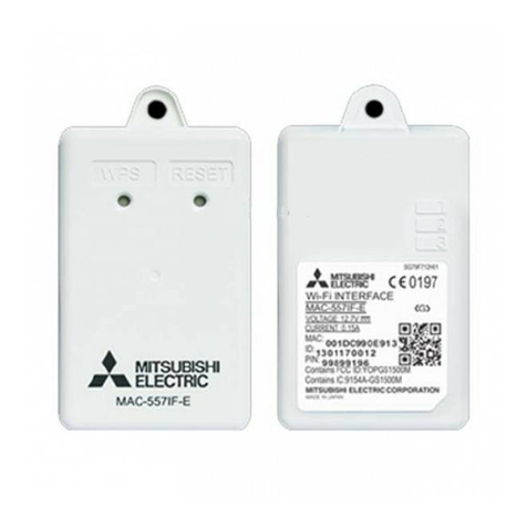 Mitsubishi Electric MAC-557IF-E installation manual