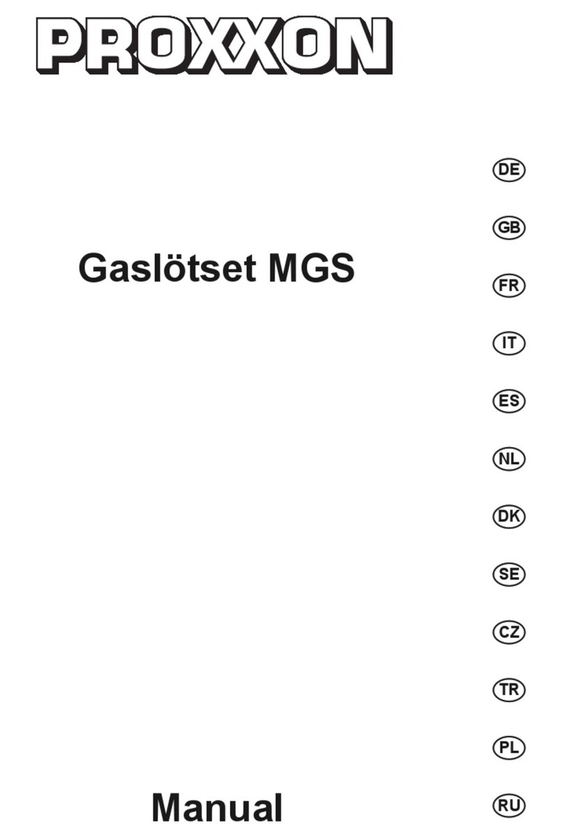 Proxxon Gaslotset MGS manual