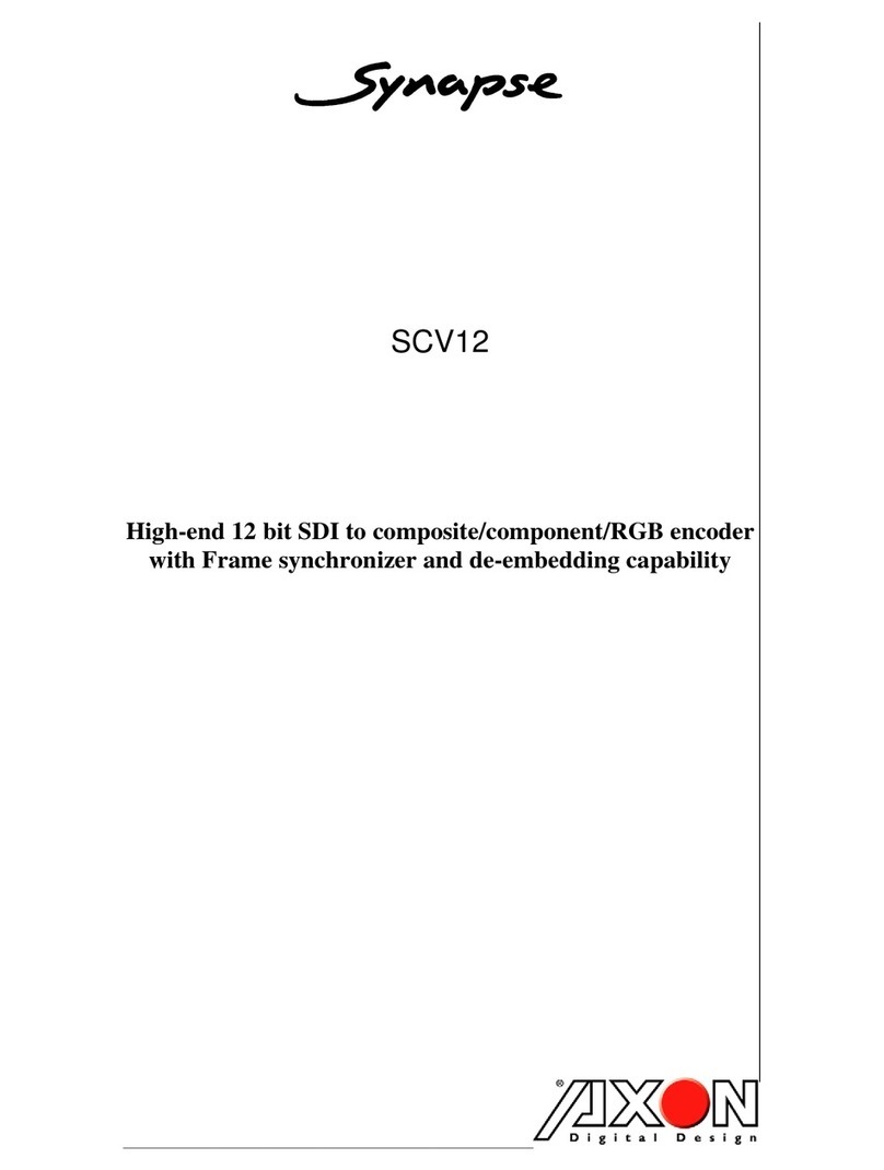 Axon Synapse SCV12 Technical manual