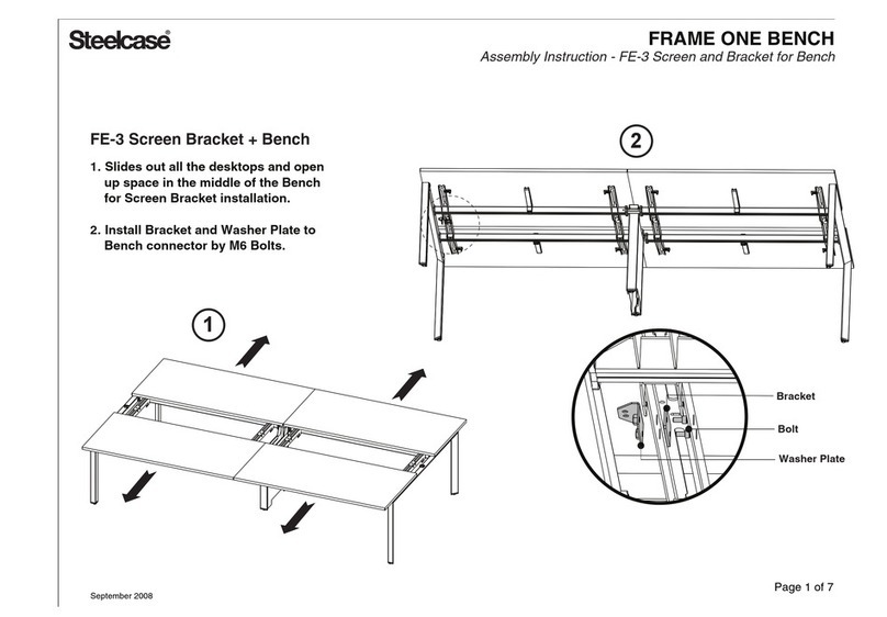 Steelcase FE-3 Assembly instruction