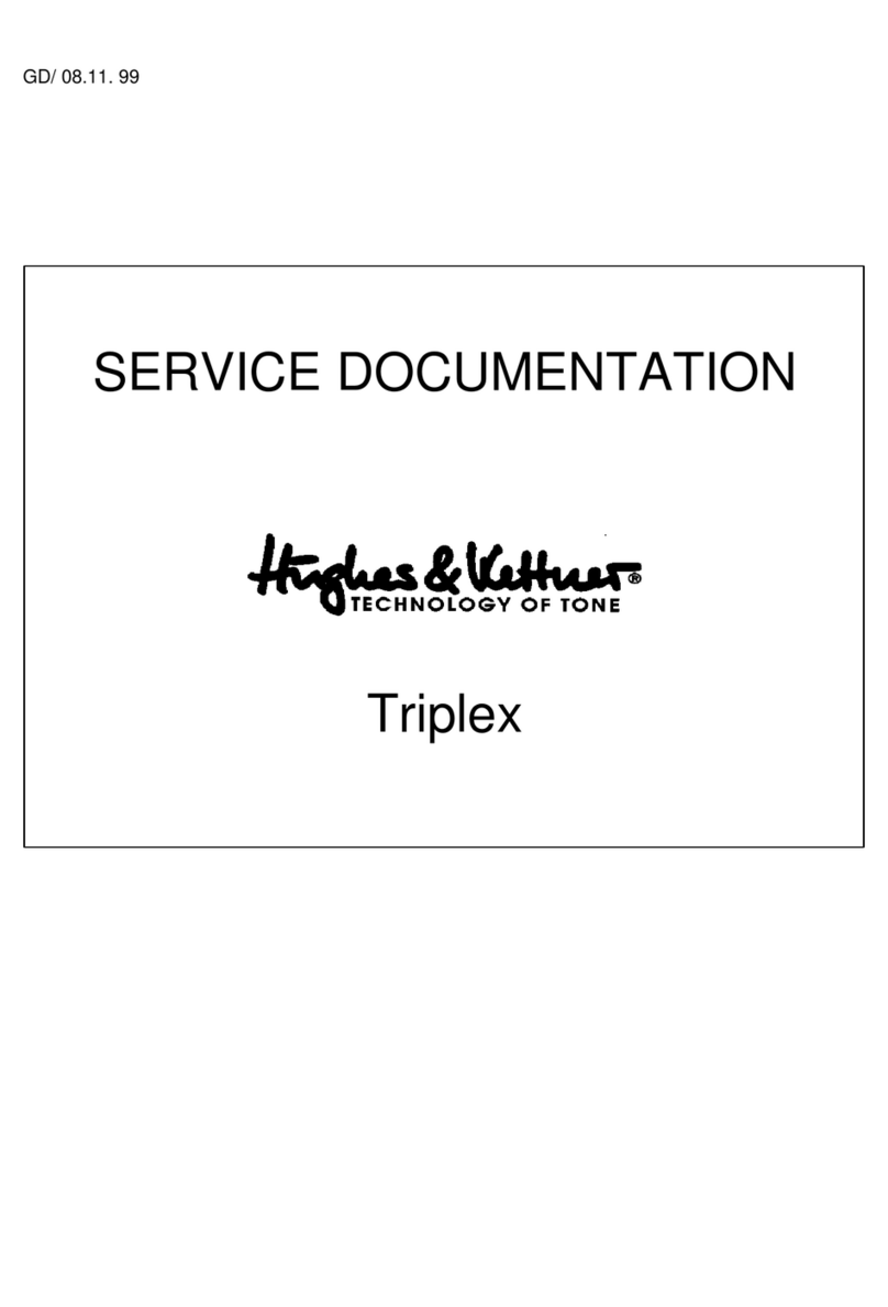 Hughes & Kettner Triplex Operator's manual