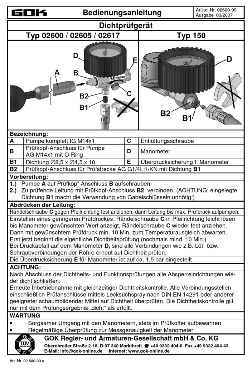 GOK 02600 User manual