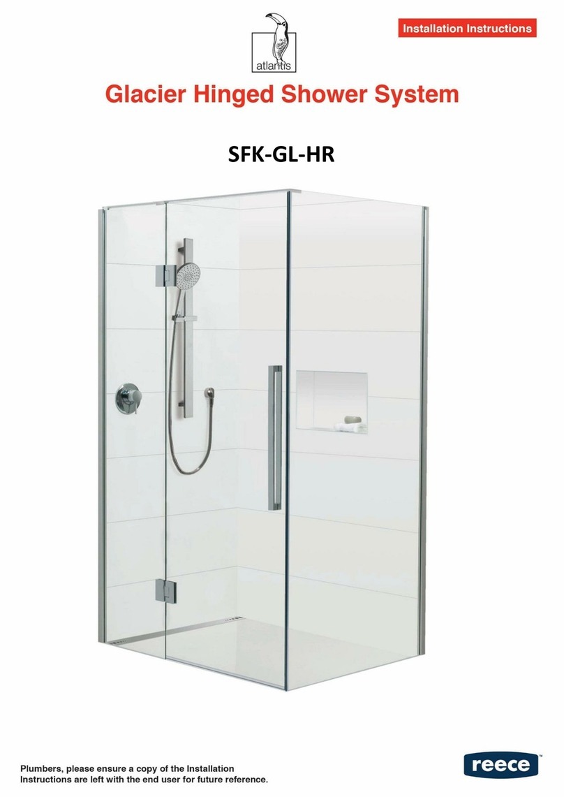 Reece Atlantis Glacier SFK-GL-HR installation instructions