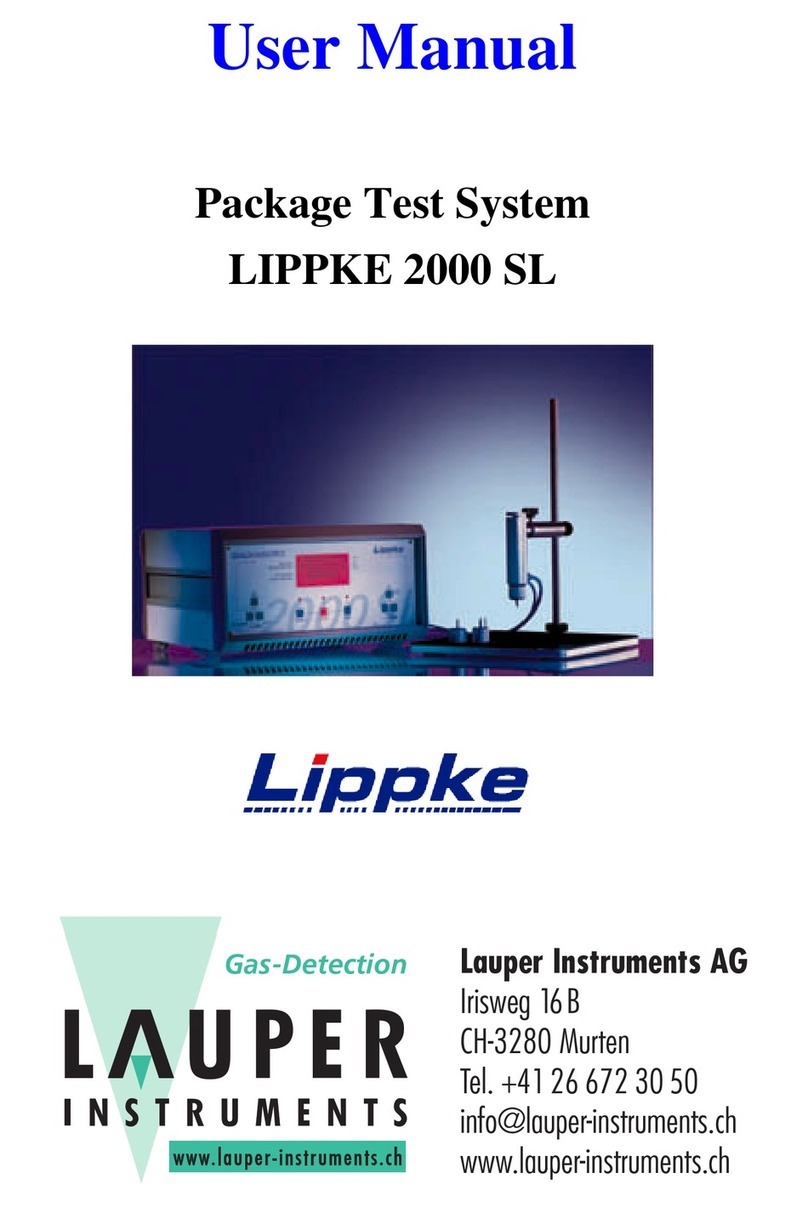 Lauper Instruments LIPPKE 2000 SL user manual
