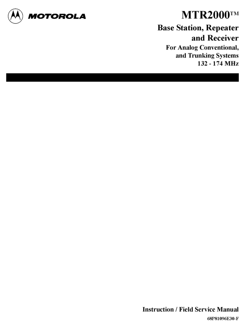 Motorola MTR2000 T5544 Instruction / Field Service Manual