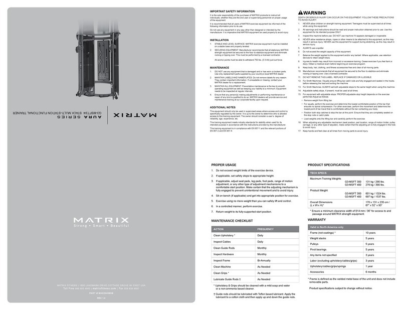 Matrix AURA Series User manual