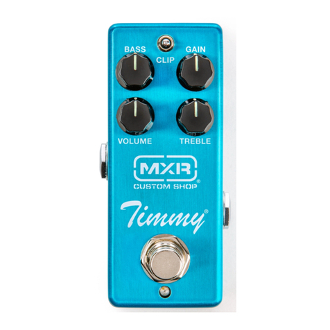mxr Timmy Overdrive User manual