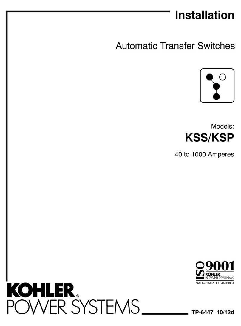 Kohler KSS Series Installation