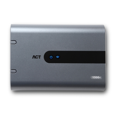 Vanderbilt ACTpro-1500 Installation and operating instructions