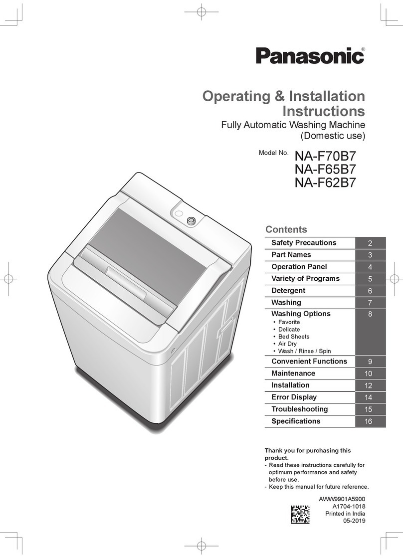 Panasonic NA-F70B7 Product guide