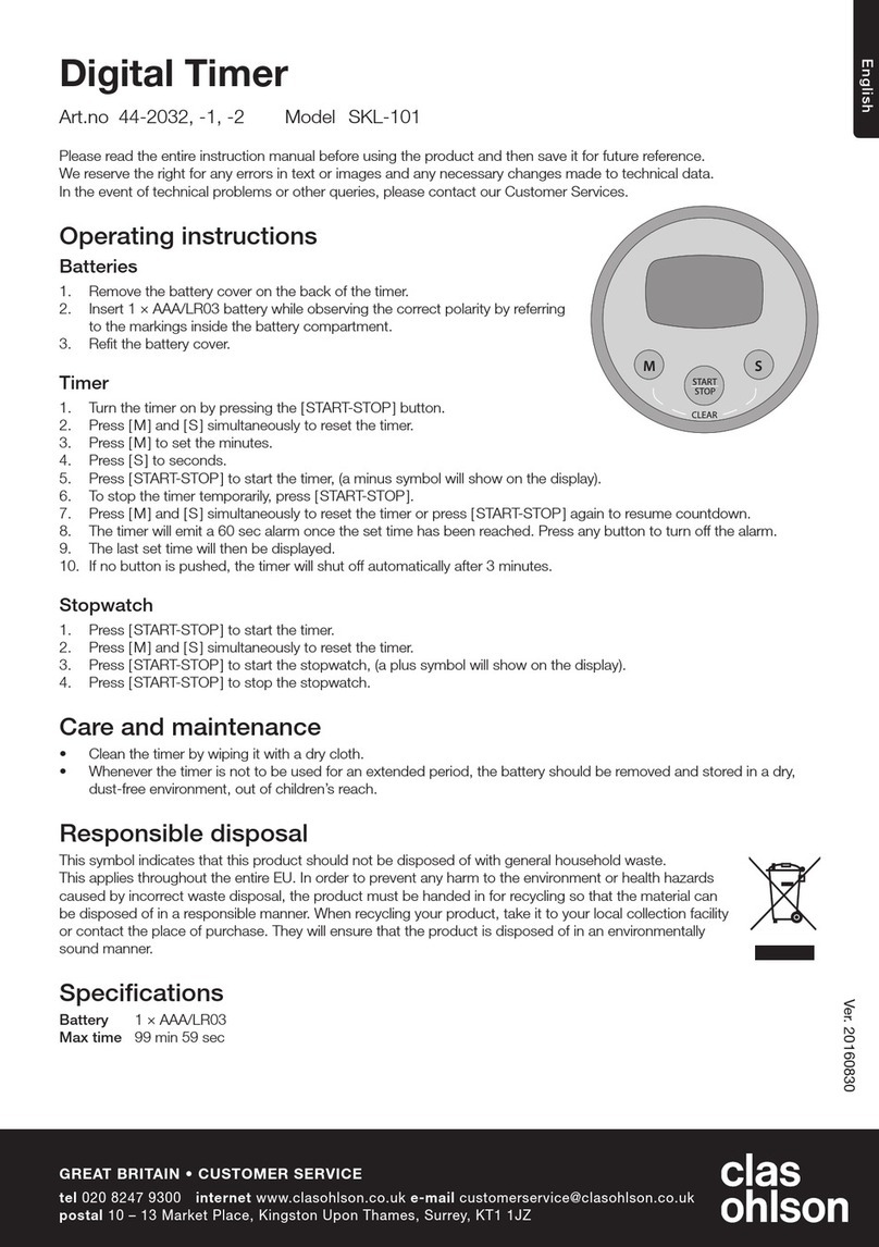 Clas Ohlson SKL-101 User manual