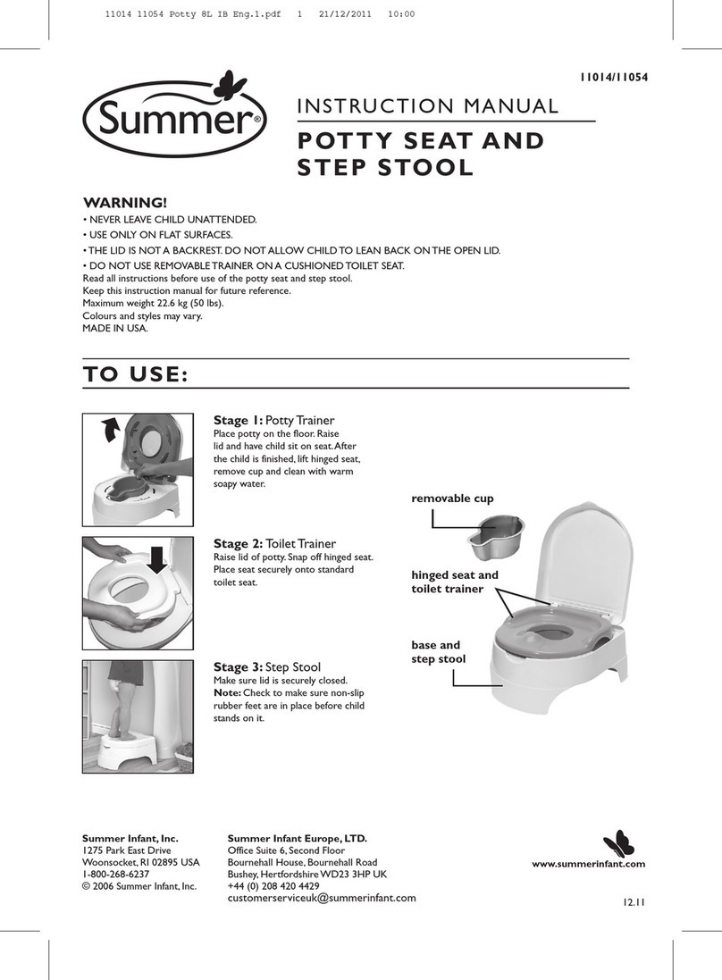 Summer POTTY SEAT AND STEP STOOL instruction manual