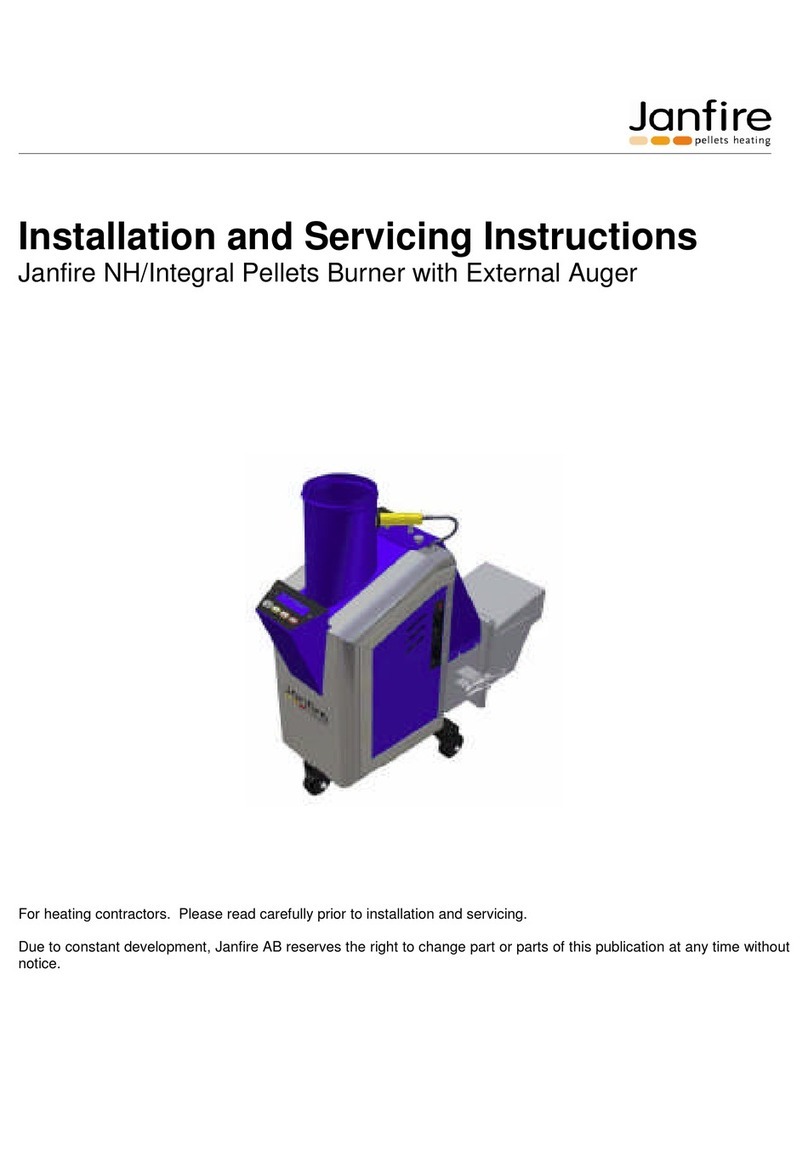 Janfire NH Installation and servicing instructions