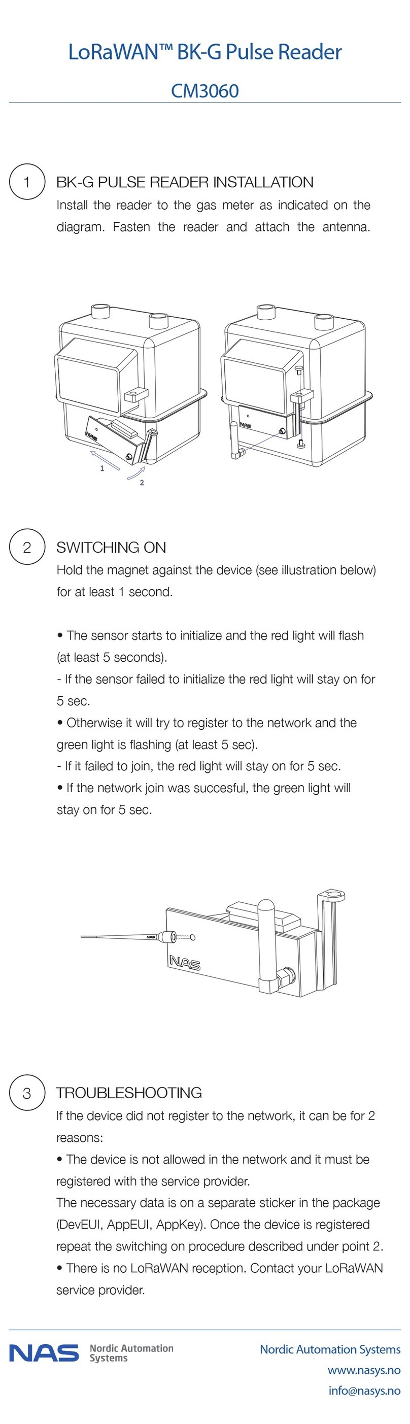 NASAB LoRaWAN BK-G quick start guide