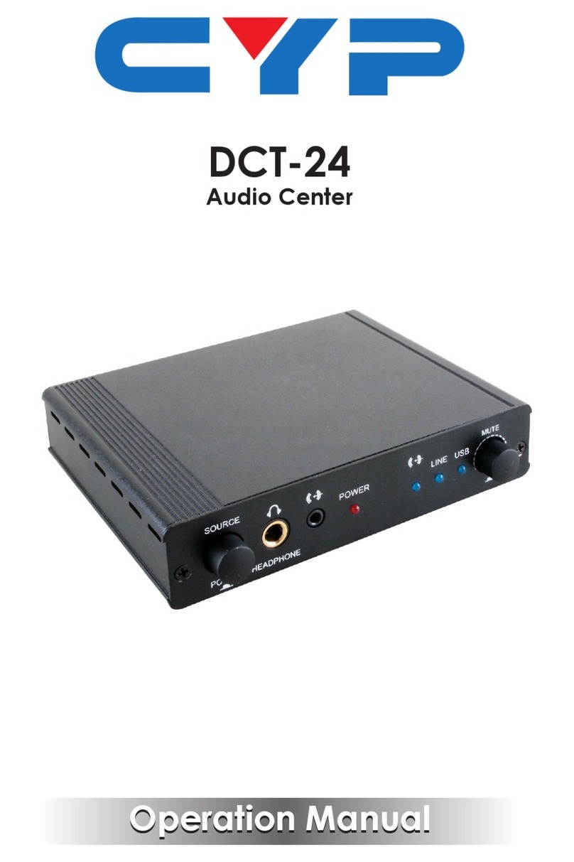 CYP DCT-24 Operation manual