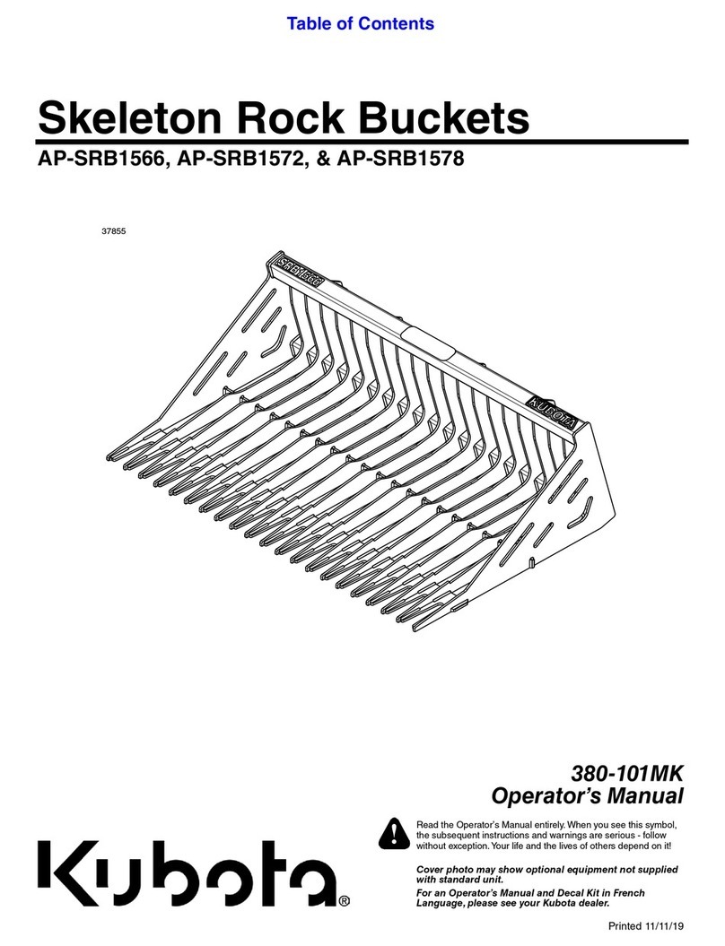 Kubota AP-SRB1566 Operator's manual