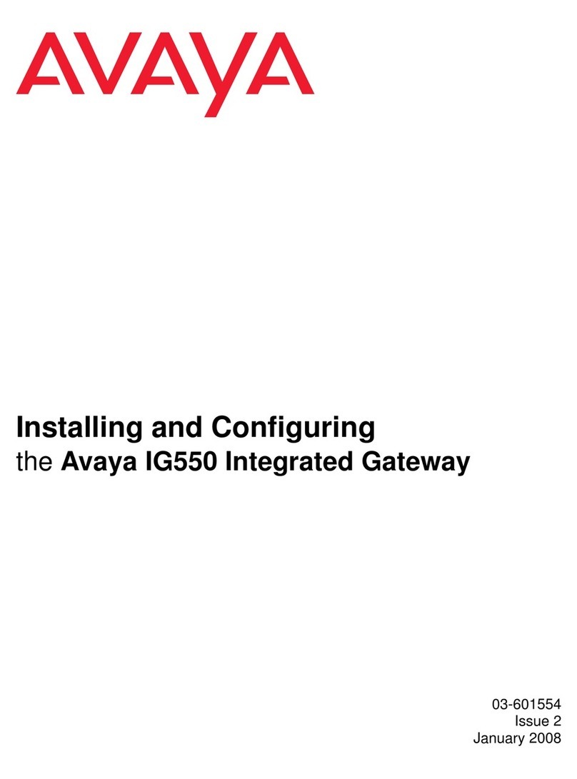 Avaya IG550 Installing and configuring