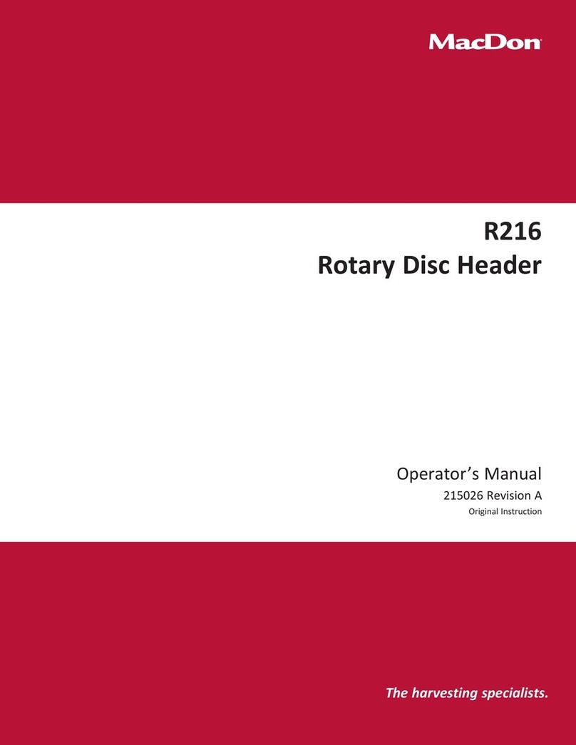 MacDon R216 Operator's manual