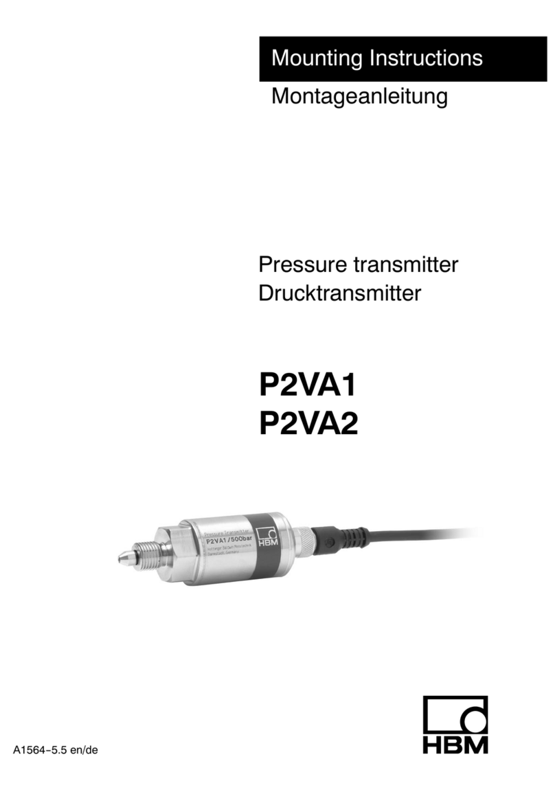 HBM P2VA1 Mounting instructions
