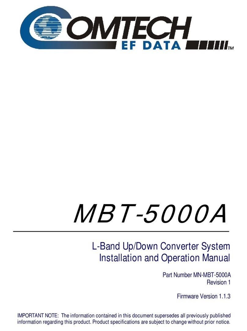 Comtech EF Data MBT-5000A User manual