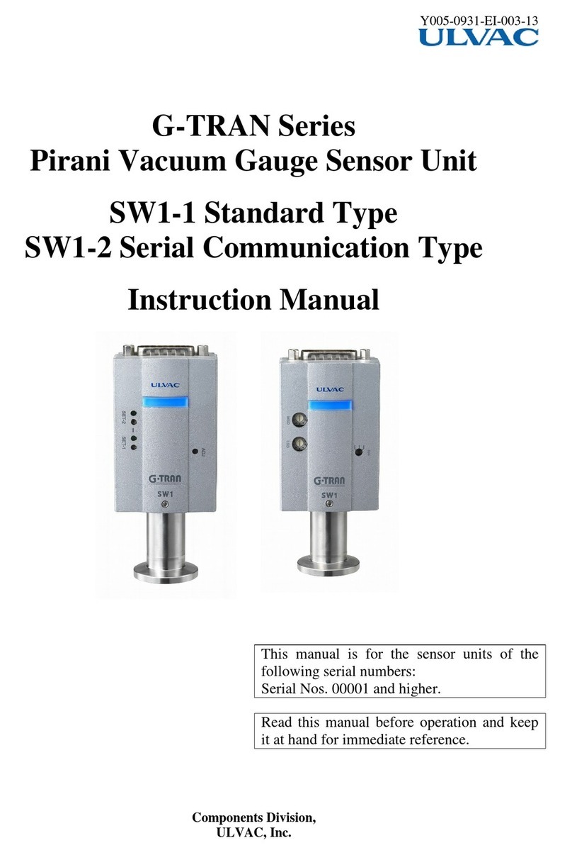 Ulvac G-Tran Series instruction manual