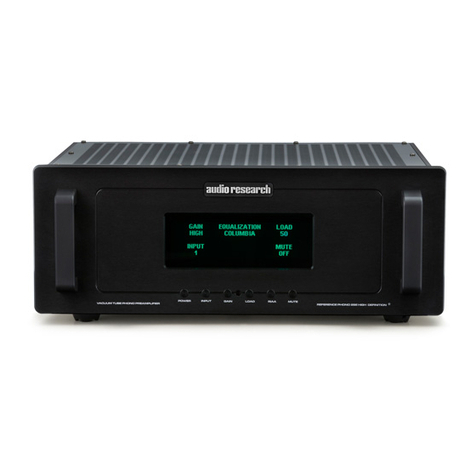Audio Research Reference Phono 2 SE User manual