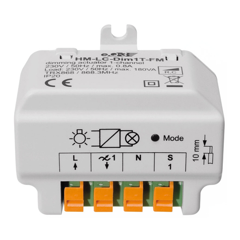 HomeMatic HM-LC-Dim1T-FM Installation and operating manual